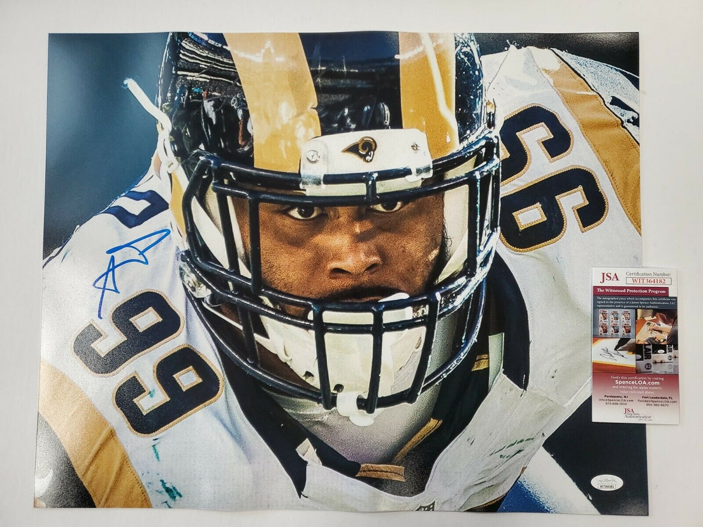 MVP Authentics LOS ANGELES RAMS AARON DONALD AUTOGRAPHED SIGNED 16x20 PHOTO JSA COA 170.10 sports jersey framing , jersey framing