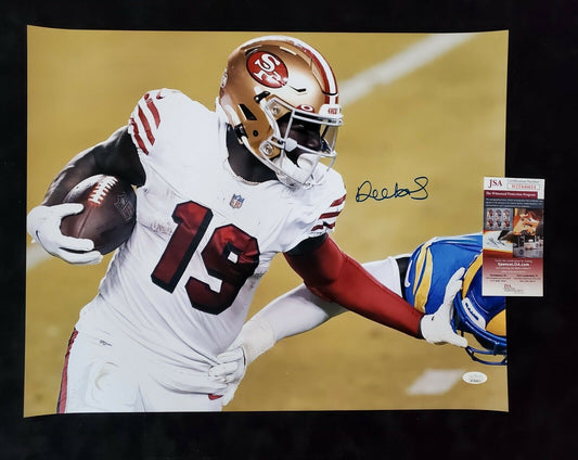 MVP Authentics San Francisco 49Ers Deebo Samuel Autographed Signed 16X20 Photo Jsa Coa 130.50 sports jersey framing , jersey framing