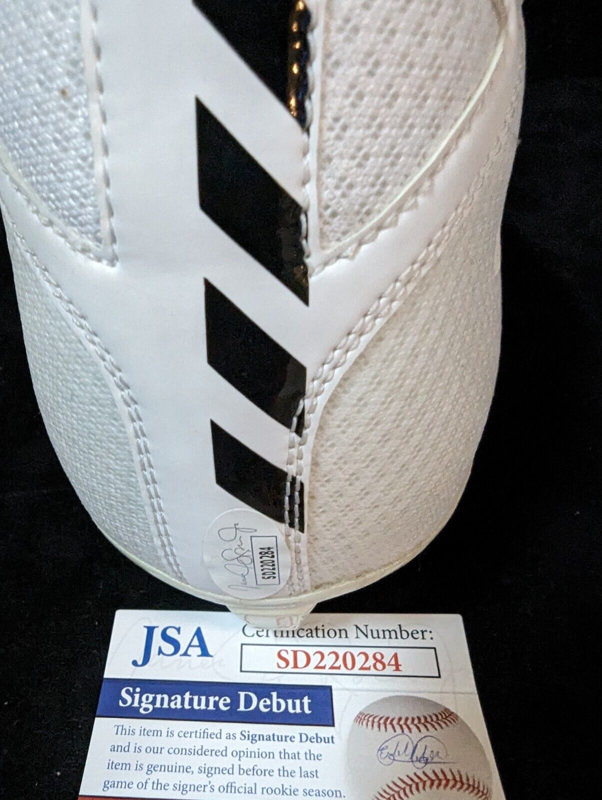 MVP Authentics Pittsburgh Steelers Joey Porter Jr Autographed Signed Cleat Jsa Coa 117 sports jersey framing , jersey framing