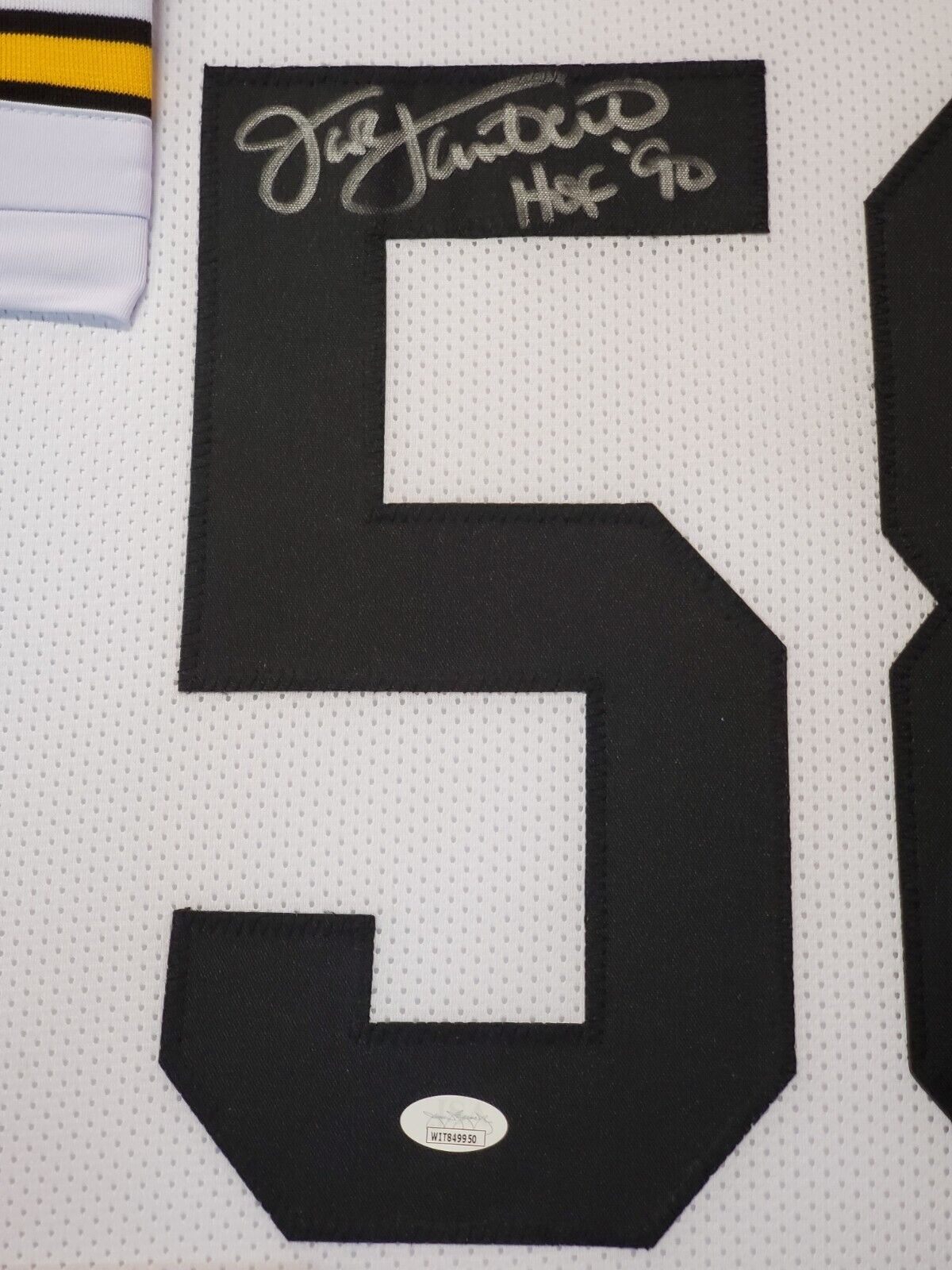 MVP Authentics Framed Pittsburgh Steelers Jack Lambert Autographed Signed Jersey Jsa Coa 719.10 sports jersey framing , jersey framing