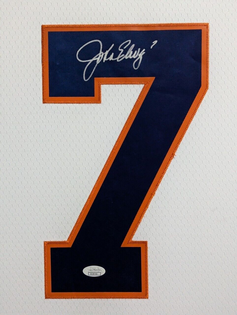 MVP Authentics Custom Framed Denver Broncos John Elway Autographed Signed Jersey Jsa Coa 900 sports jersey framing , jersey framing