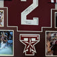 MVP Authentics Framed Texas A&M Aggies Johnny Manziel Autographed Signed Jersey Jsa Coa 495 sports jersey framing , jersey framing