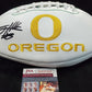 MVP Authentics Oregon Ducks Jevon Holland Autographed Signed Logo Football Jsa Coa 108 sports jersey framing , jersey framing