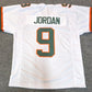 Unbranded Brevin Jordan Unsigned Miami Hurricanes Style Custom Jersey 22.50 sports jersey framing , jersey framing