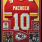 MVP Authentics Framed Kansas City Chiefs Isiah Pacheco Autographed Signed Jersey Jsa Coa 539.10 sports jersey framing , jersey framing