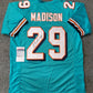 MVP Authentics Miami Dolphins Sam Madison Autographed Signed Jersey Jsa Coa 94.50 sports jersey framing , jersey framing