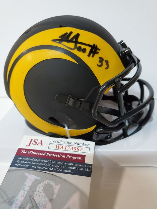 MVP Authentics Los Angeles Rams Nick Scott Autographed Eclipse Mini Helmet Jsa Coa 117 sports jersey framing , jersey framing