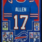 MVP Authentics Framed In Suede Buffalo Bills Josh Allen Autographed Signed Jersey Jsa Coa 1080 sports jersey framing , jersey framing