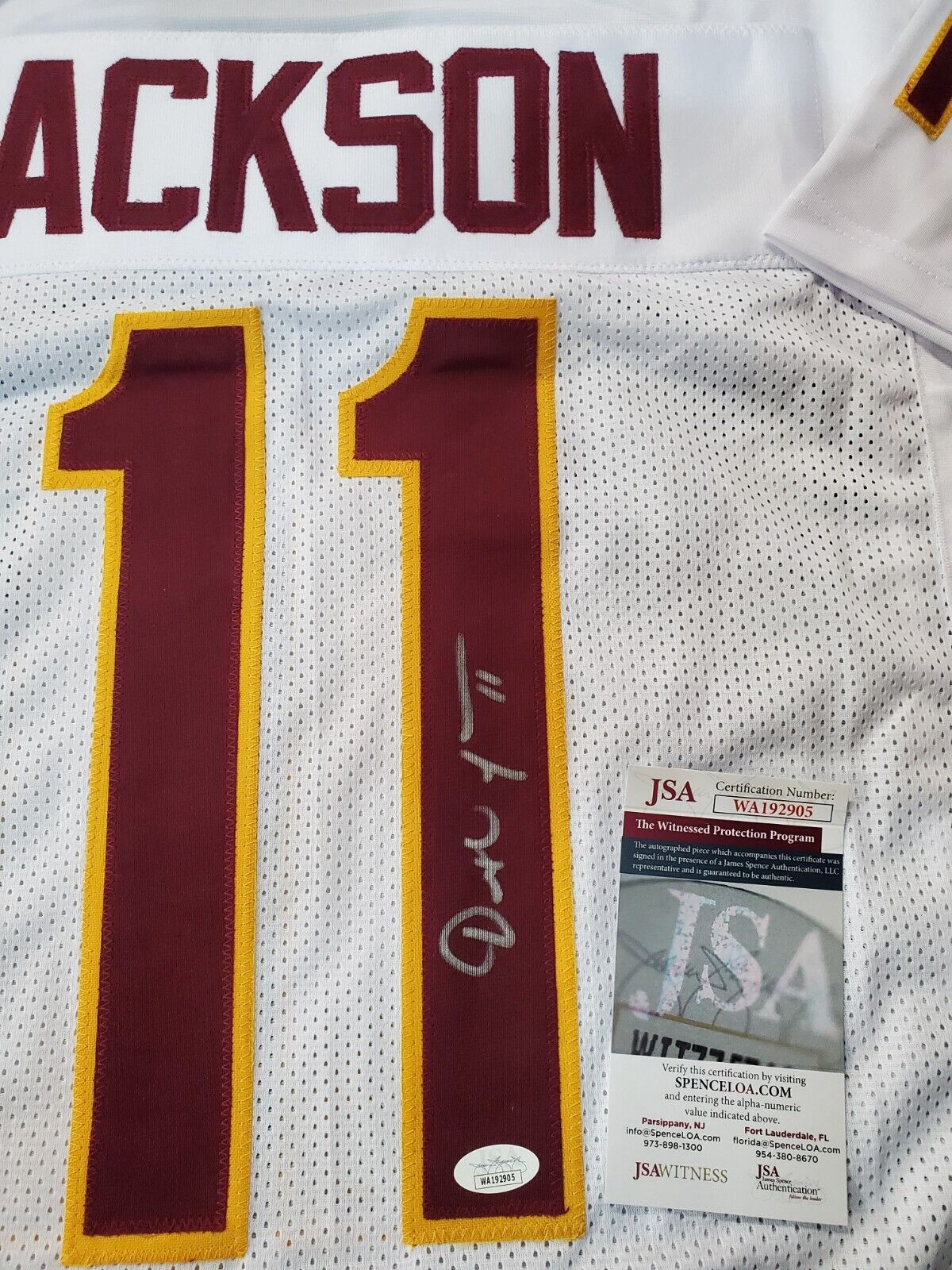 MVP Authentics Florida State Seminoles Dexter Jackson Autographed Signed Jersey Jsa Coa 90 sports jersey framing , jersey framing