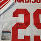 MVP Authentics New York Giants Sam Madison Autographed Signed Jersey Jsa Coa 94.50 sports jersey framing , jersey framing