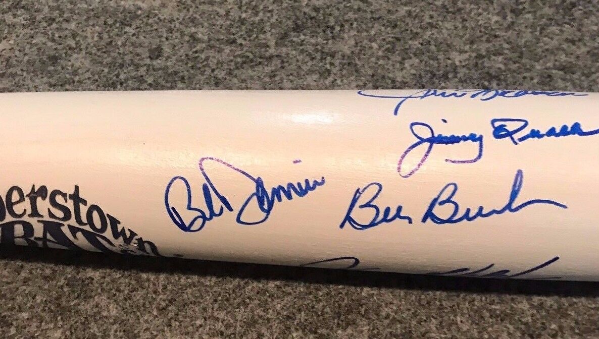 MVP Authentics Chicago Cubs Ernie Banks Multi Signed Commemorative Bat Mab/Gtsm Holo 450 sports jersey framing , jersey framing
