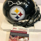 MVP Authentics Devin Bush Autographed Signed Pittsburgh Steelers Speed Mini Helmet Jsa Coa 116.10 sports jersey framing , jersey framing
