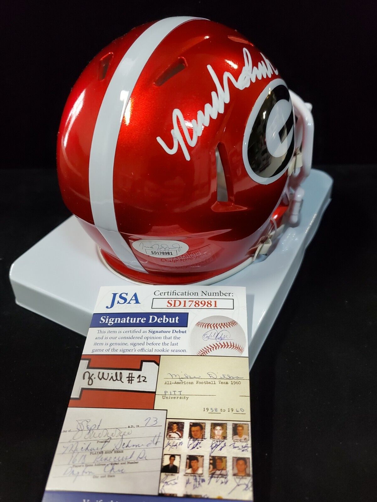 University of Georgia Bulldogs Game Used Football Helmet