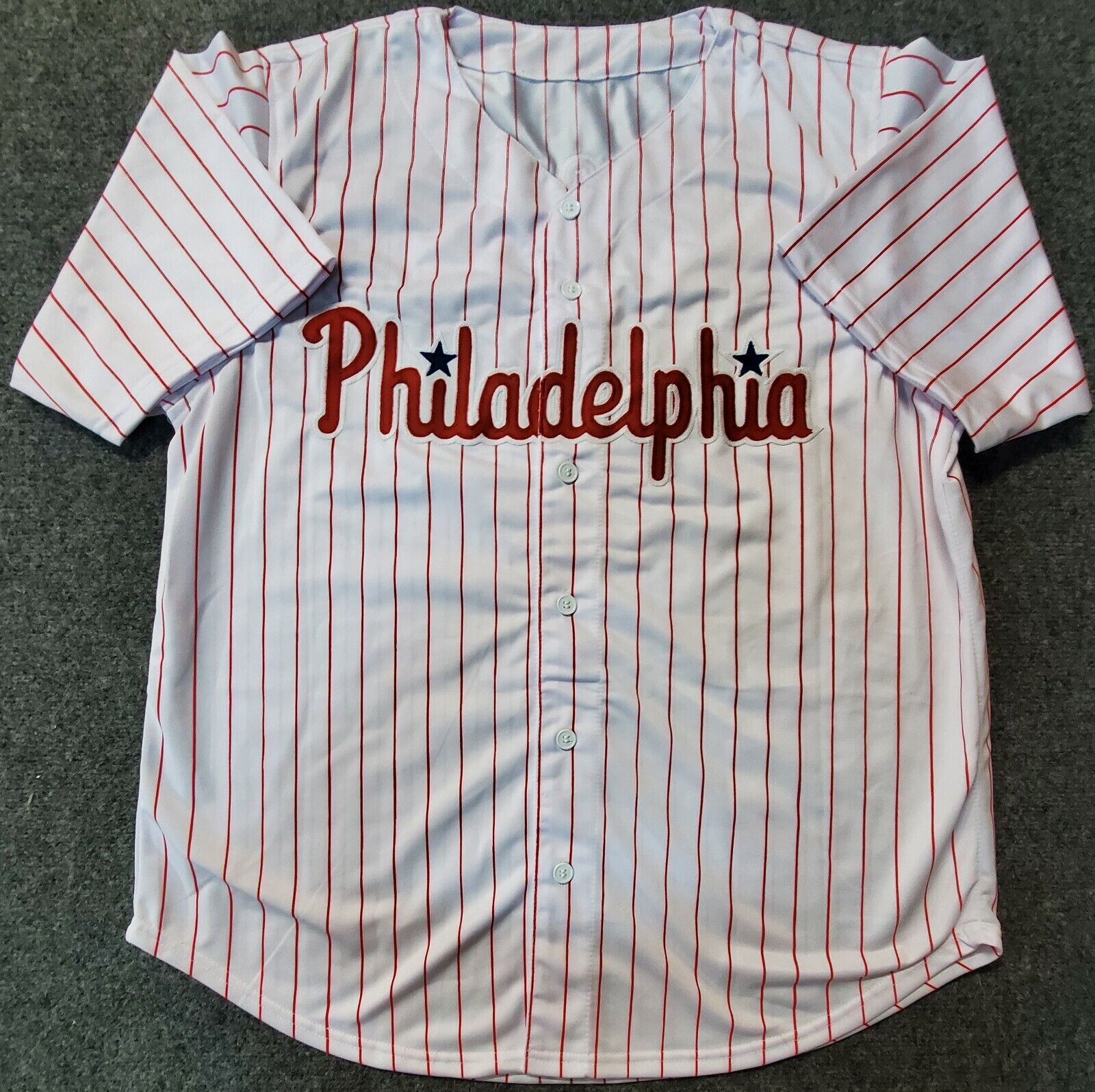 MVP Authentics Philadelphia Phillies Lenny Dykstra Autographed Signed Custom Jersey Jsa Coa 90 sports jersey framing , jersey framing