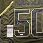 MVP Authentics Buffalo Bills Gregory Rousseau Autographed Salute To Service Jersey Jsa Coa 153 sports jersey framing , jersey framing