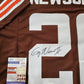 MVP Authentics Cleveland Browns Greg Newsome Ii Autographed Signed Jersey Jsa Coa 117 sports jersey framing , jersey framing