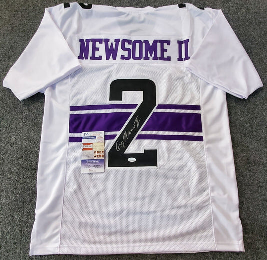 MVP Authentics Northwestern Wildcats Greg Newsome Ii Autographed Signed Jersey Jsa Coa 117 sports jersey framing , jersey framing