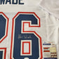 MVP Authentics New England Patriots Shaun Wade Autographed Signed Jersey Jsa  Coa 125.10 sports jersey framing , jersey framing