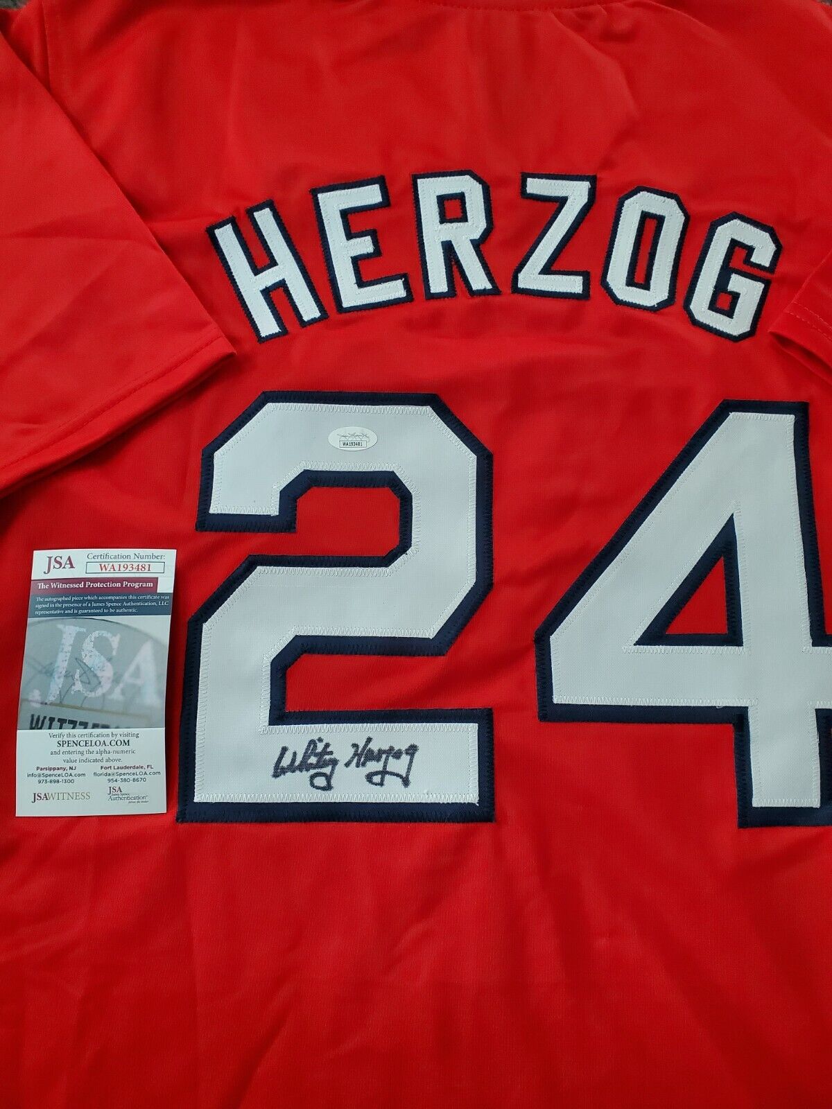 MVP Authentics St Louis Cardinals Style Whitey Herzog Autographed Signed Custom Jersey Jsa Coa 121.50 sports jersey framing , jersey framing