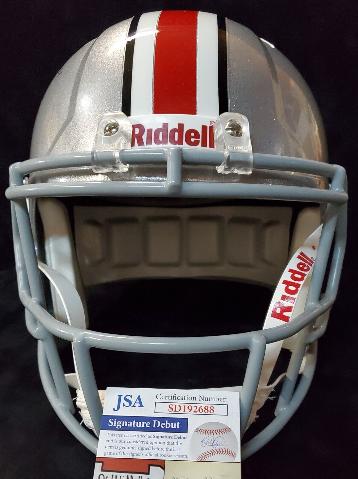 MVP Authentics Shaun Wade Autographed Signed Ohio State Buckeyes Full Size Helmet Jsa Debut Coa 314.10 sports jersey framing , jersey framing