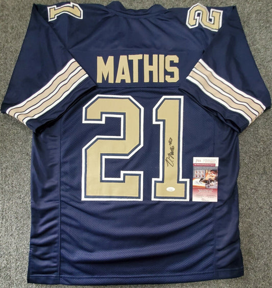 MVP Authentics Pitt Panthers Damarri Mathis Autographed Signed Jersey Jsa Coa 54 sports jersey framing , jersey framing