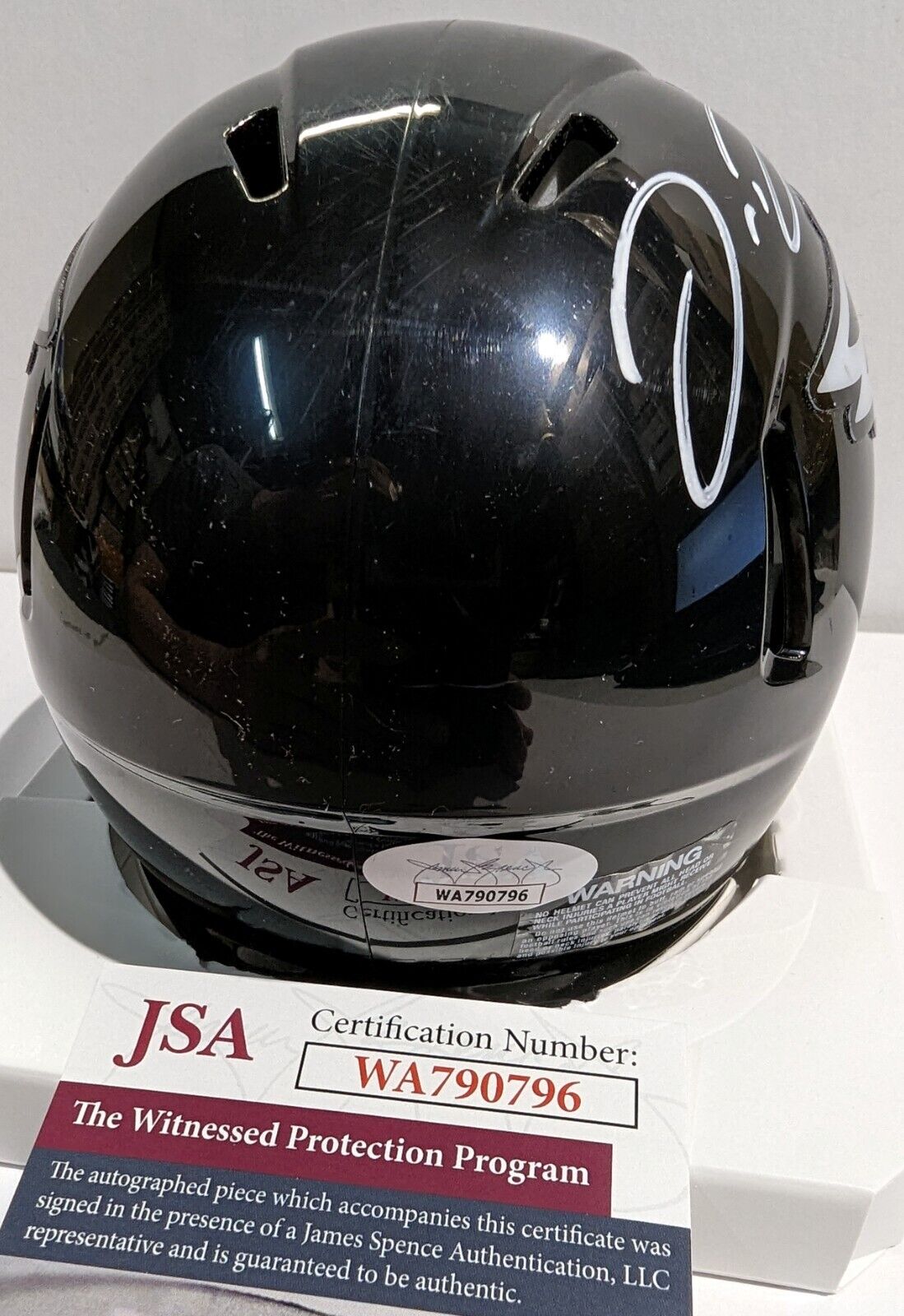 MVP Authentics Philadelphia Eagles Jordan Davis Autographed Signed Black Speed Mini Helmet Jsa 117 sports jersey framing , jersey framing