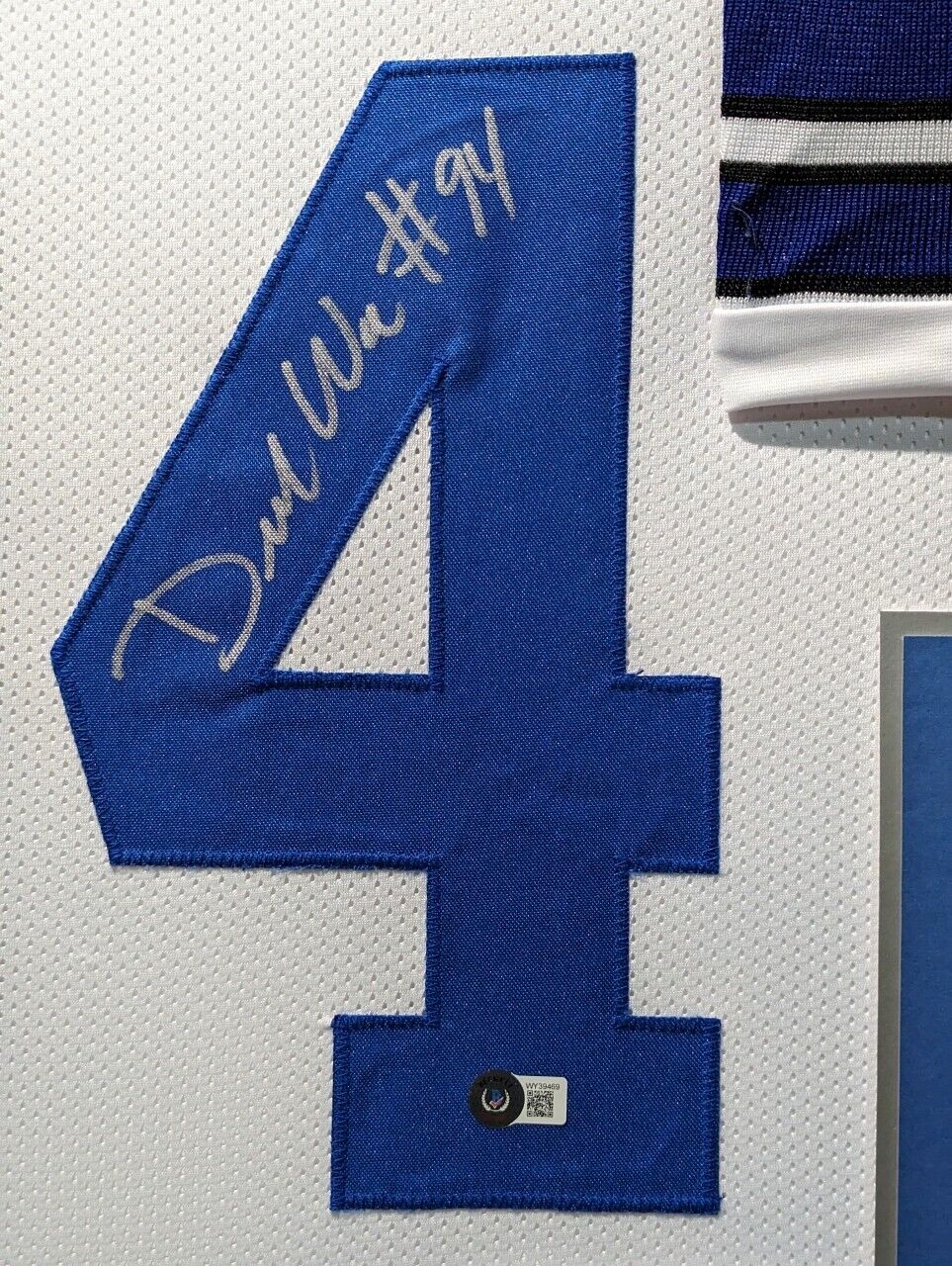 MVP Authentics Framed Dallas Cowboys Demarcus Ware Autographed Signed Jersey Beckett Holo 652.50 sports jersey framing , jersey framing