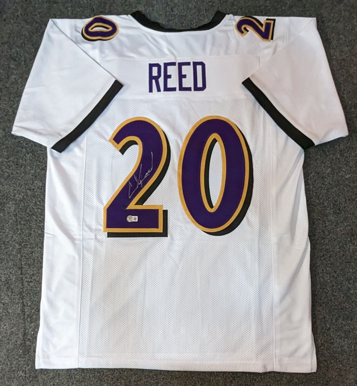MVP Authentics Baltimore Ravens Ed Reed Autographed Signed Jersey Beckett Holo 269.10 sports jersey framing , jersey framing