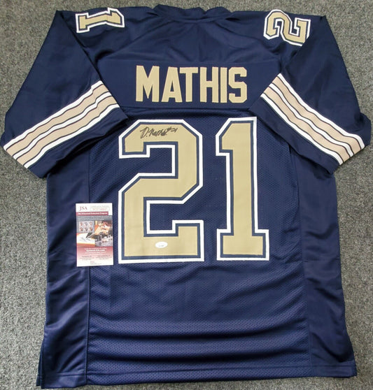 MVP Authentics Pitt Panthers Damarri Mathis Autographed Signed Jersey Jsa Coa 54 sports jersey framing , jersey framing
