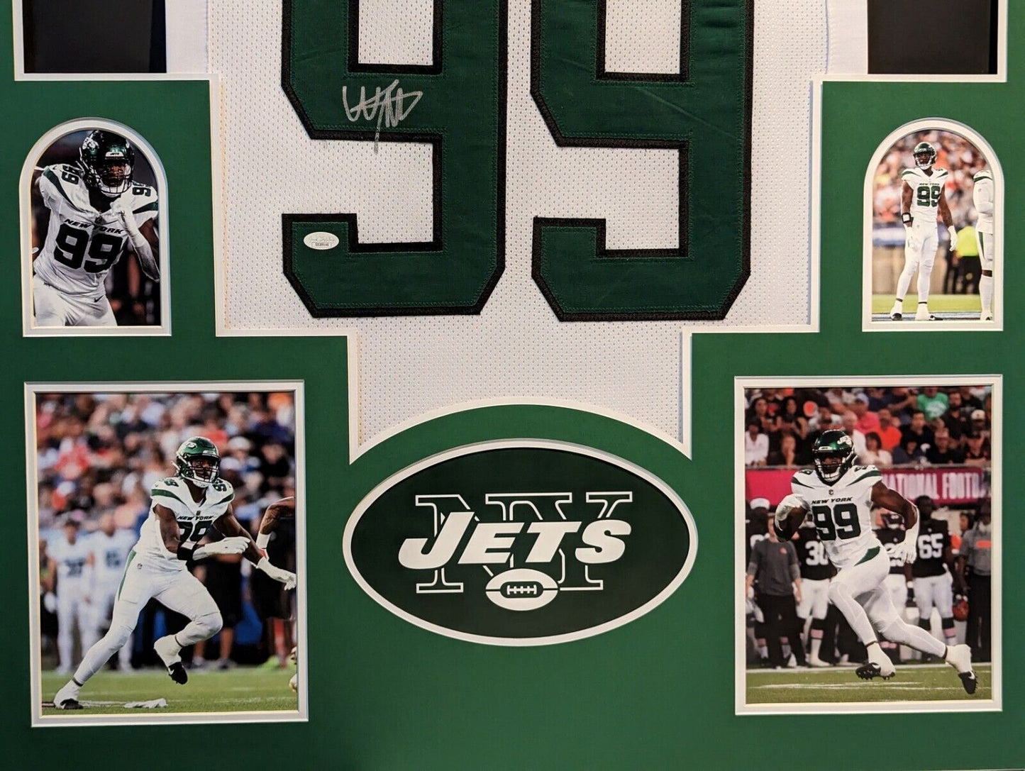 MVP Authentics Framed New York Jets Will Mcdonald Iv Autographed Signed Jersey Jsa Coa 472.50 sports jersey framing , jersey framing