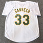 MVP Authentics Oakland A's Jose Canseco Autographed Signed Jersey Beckett Holo 112.50 sports jersey framing , jersey framing