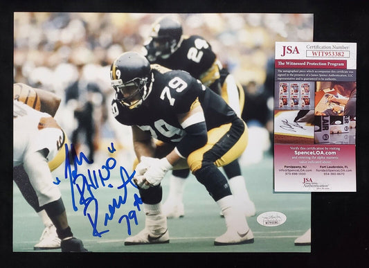 MVP Authentics Pittsburgh Steelers John Rienstra Autographed Signed 8X10 Photo Jsa Coa 45 sports jersey framing , jersey framing