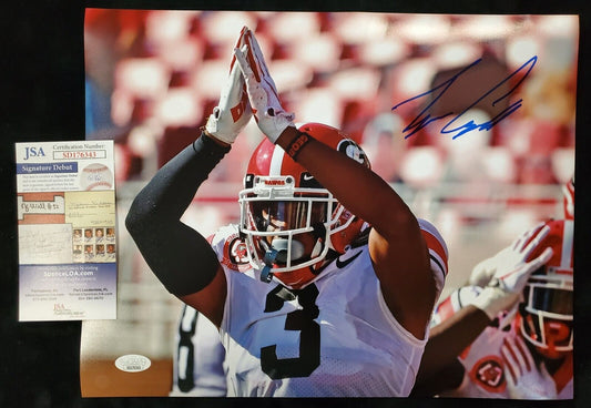 MVP Authentics Georgia Bulldogs Tyson Campbell Autographed Signed 11X14 Photo Jsa Coa 58.50 sports jersey framing , jersey framing