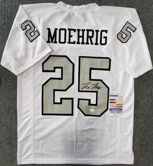 MVP Authentics Las Vegas Raiders Tre'von Moehrig Autographed Jersey Jsa Coa 144 sports jersey framing , jersey framing