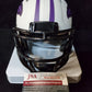 MVP Authentics Baltimore Ravens Justin Tucker Signed Lunar Mini Helmet Jsa Coa 117 sports jersey framing , jersey framing
