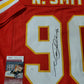 MVP Authentics Kansas City Chiefs Neil Smith Autographed Signed Jersey Jsa Coa 108 sports jersey framing , jersey framing
