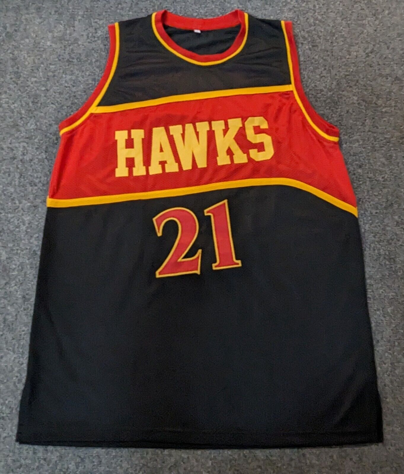 MVP Authentics Atlanta Hawks Dominique Wilkins Autographed Signed Jersey Jsa Coa 112.50 sports jersey framing , jersey framing