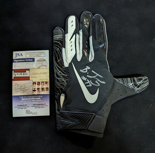 MVP Authentics Pittsburgh Steelers Broderick Jones Signed Glove Jsa Coa 85.50 sports jersey framing , jersey framing