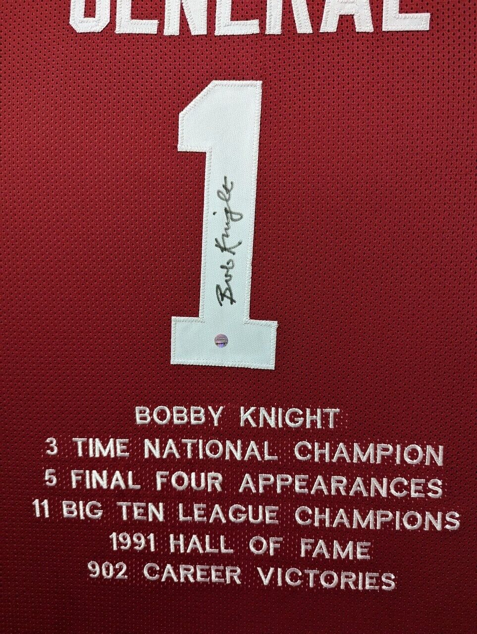 MVP Authentics Framed Indiana Hoosiers Bobby Knight Autographed Signed Stat Jersey Steiner Holo 765 sports jersey framing , jersey framing