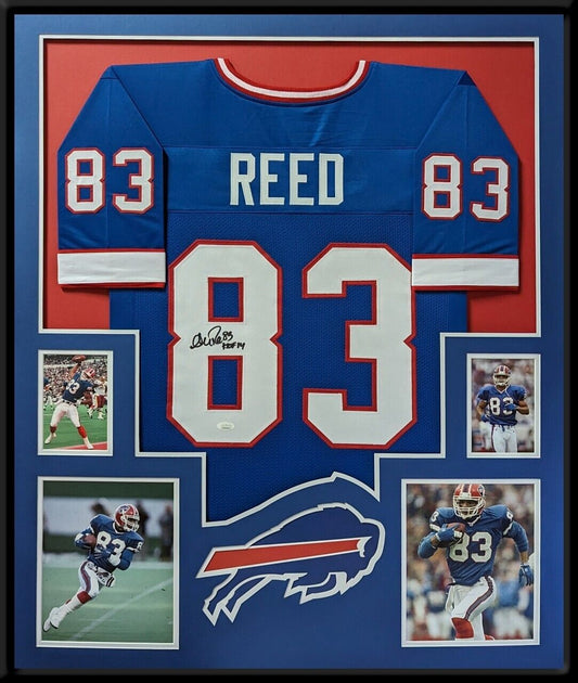 MVP Authentics Framed Buffalo Bills Andre Reed Autographed Signed Inscribed  Jersey Jsa Coa 360 sports jersey framing , jersey framing