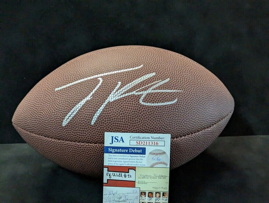 MVP Authentics Pittsburgh Steelers Joey Porter Jr Signed Nfl Football Jsa Coa 117 sports jersey framing , jersey framing