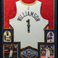 MVP Authentics Framed In Suede New Orleans Pelicans Zion Williamson Signed Jersey Fanatics Holo 1440 sports jersey framing , jersey framing
