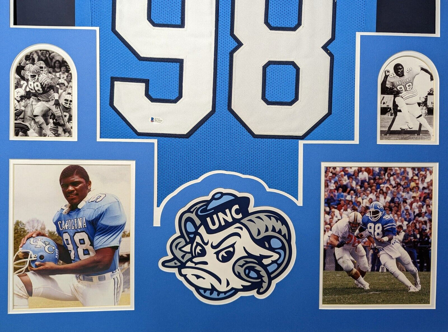 MVP Authentics Framed Unc North Carolina Tar Heels Autographed Signed Jersey Beckett Coa 585 sports jersey framing , jersey framing
