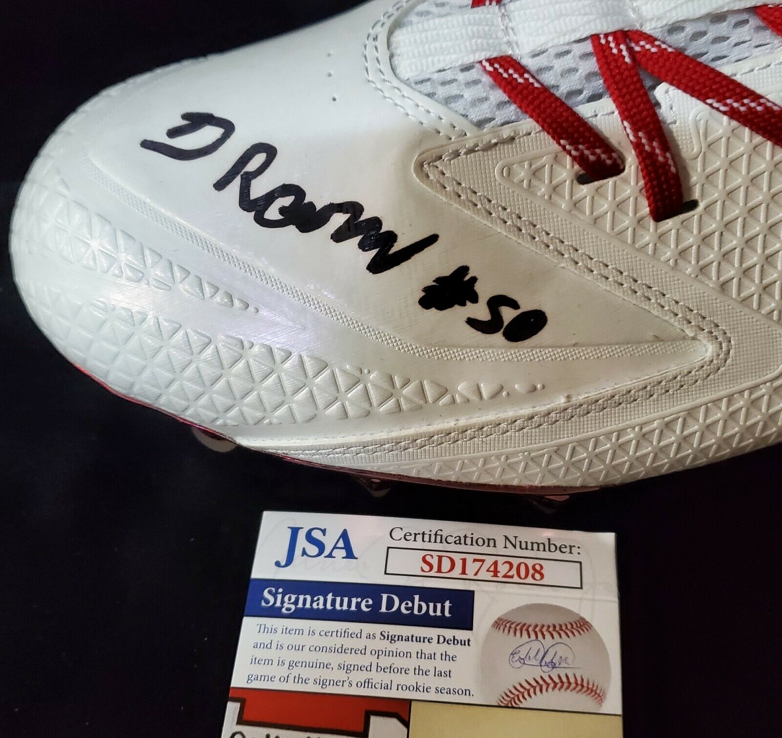 MVP Authentics Buffalo Bills Greg Rousseau Autographed Signed Cleat Jsa Coa 134.10 sports jersey framing , jersey framing