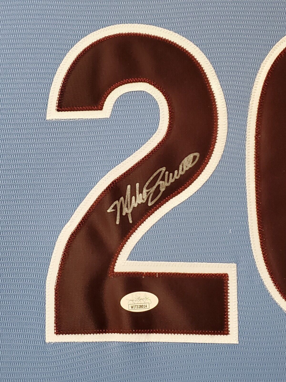 MVP Authentics Framed Philadelphia Phillies Mike Schmidt Autographed Signed Jersey Jsa Coa 719.10 sports jersey framing , jersey framing