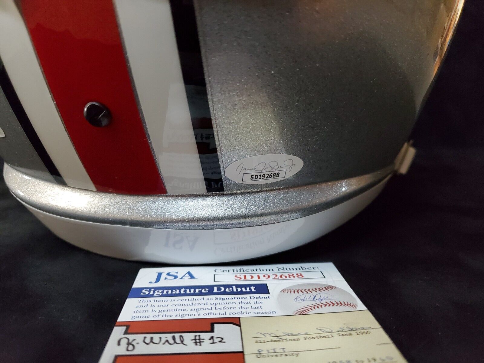 MVP Authentics Shaun Wade Autographed Signed Ohio State Buckeyes Full Size Helmet Jsa Debut Coa 314.10 sports jersey framing , jersey framing