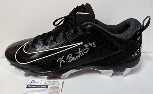 MVP Authentics Pittsburgh Steelers Keeanu Benton Autographed Signed Cleat Jsa Coa 81 sports jersey framing , jersey framing