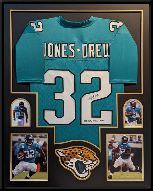 MVP Authentics Framed Jacksonville Jaguars Maurice Jones-Drew Autographed Signed Jersey Jsa Coa 517.50 sports jersey framing , jersey framing