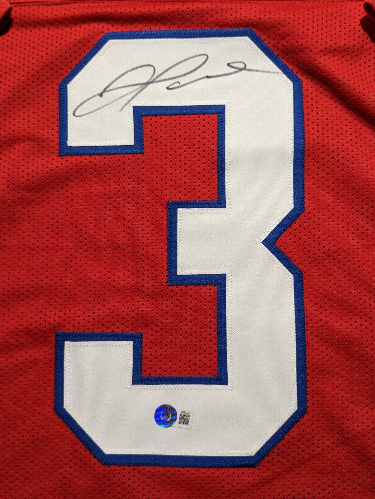 MVP Authentics Buffalo Bills Damar Hamlin Autographed Signed Jersey Beckett Holo 157.50 sports jersey framing , jersey framing