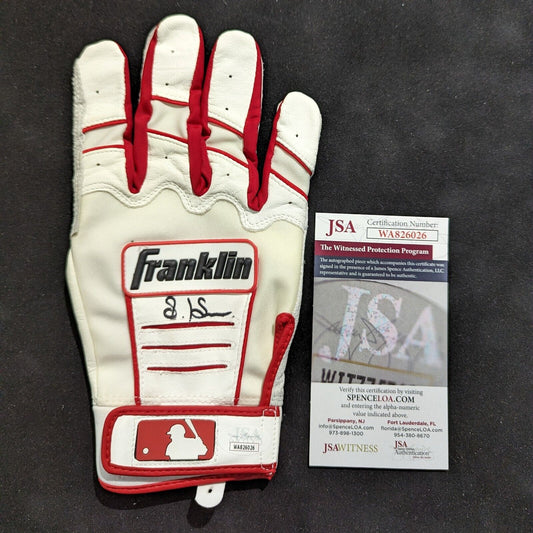 MVP Authentics Cleveland Guardians Steven Kwan Autographed Signed Single Batting Glove Jsa Coa 202.50 sports jersey framing , jersey framing